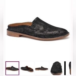 Women’s Slides sz6- TRASK - black metallic